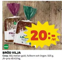 Coop BRÖD VILJA erbjuda