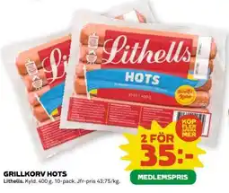 Coop Grillkorv hots erbjuda