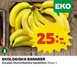 Coop Ekologiska Bananer erbjuda