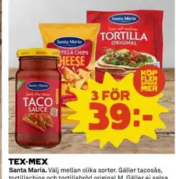 Coop SANTA MARIA TEX MEX erbjuda