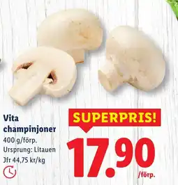 Lidl Vita champinjoner erbjuda