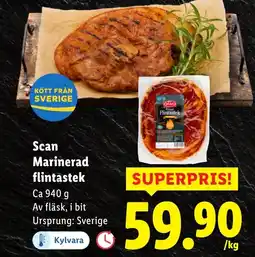 Lidl Scan Marinerad flintastek erbjuda