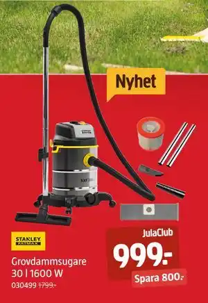 Jula Grovdammsugare 30 l 1600 W erbjuda