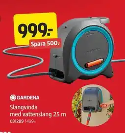 Jula Slangvinda med vattenslang 25 m erbjuda