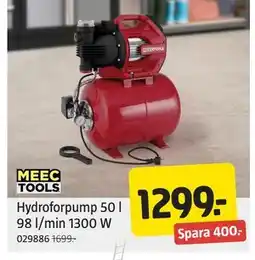 Jula Hydroforpump 50 l 98 l/min 1300 W erbjuda
