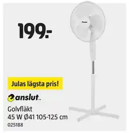 Jula Golvfläkt 45 W Ø41 105-125 cm erbjuda