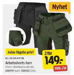 Jula Arbetsshorts herr erbjuda