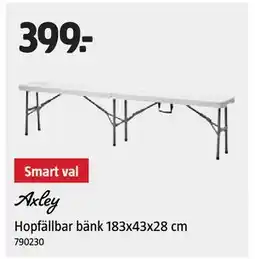 Jula Hopfällbar bänk 183x43x28 cm erbjuda