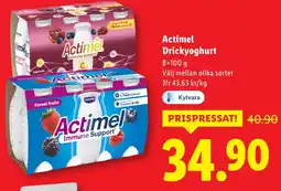 Lidl Actimel Drickyoghurt erbjuda