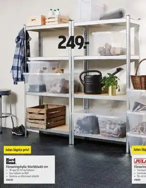 Jula Förvaringshylla 90x180x40 cm erbjuda