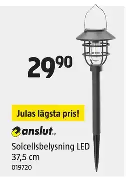 Jula Solcellsbelysning LED 37,5 cm erbjuda
