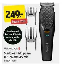 Jula Sladdlös hårklippare 0,5-24 mm 45 min erbjuda