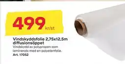 Byggmax Vindskyddsfolie 2,75x12,5m diffusionsöppet erbjuda