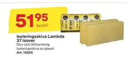 Byggmax Isoleringsskiva Lambda 37 Isover erbjuda