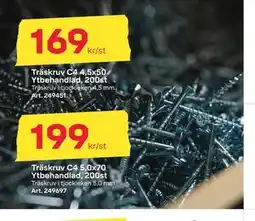 Byggmax Träskruv C4 4,5x50 Ytbehandlad, 200st erbjuda