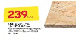 Byggmax OSB-skiva 10 mm 10x1197x2390 mm erbjuda