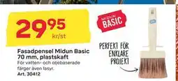 Byggmax Fasadpensel Midun Basic 70 mm, plastskaft erbjuda