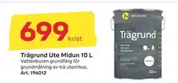 Byggmax Trägrund Ute Midun 10 L erbjuda