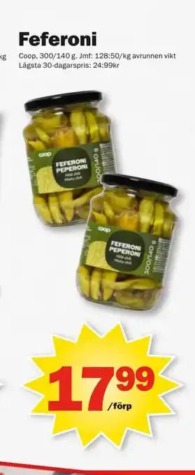 Pekås Feferoni erbjuda