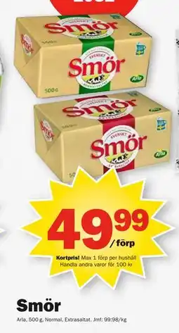 Pekås Smör erbjuda