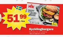 Pekås Kycklingburgare erbjuda