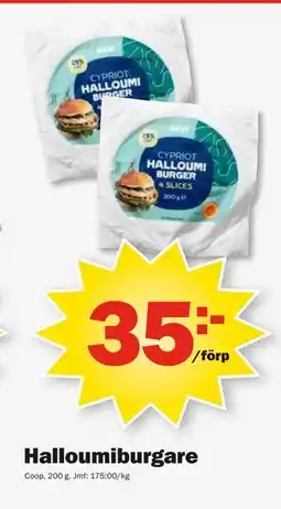 Pekås Halloumiburgare erbjuda
