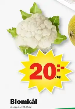 Pekås Blomkål erbjuda