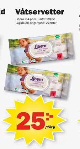 Pekås Våtservetter erbjuda