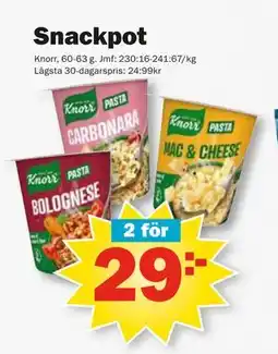 Pekås Snackpot erbjuda