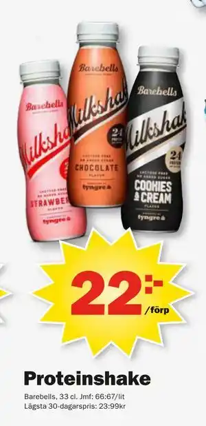 Pekås Proteinshake erbjuda