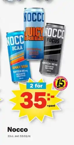 Pekås Nocco erbjuda