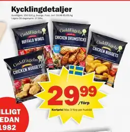 Pekås Kycklingdetaljer erbjuda