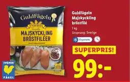 Lidl Guldfågeln Majskyckling bröstfilé erbjuda