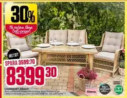 ÖoB LOUNGESET AMALFI erbjuda