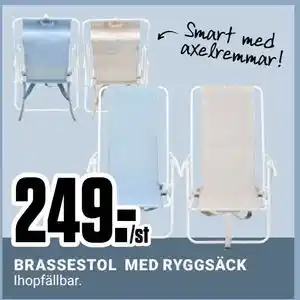 ÖoB BRASSESTOL MED RYGGSÄCK erbjuda