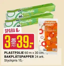 ÖoB BAKPLÅTSPAPPER erbjuda