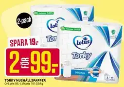 ÖoB TORKY HUSHÅLLSPAPPER erbjuda