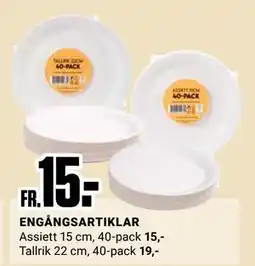 ÖoB ENGÅNGSARTIKLAR erbjuda