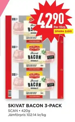 Willys Hemma SKIVAT BACON 3-PACK erbjuda