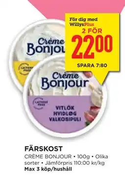 Willys Hemma FÄRSKOST erbjuda
