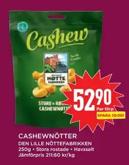 Willys Hemma CASHEWNÖTTER erbjuda