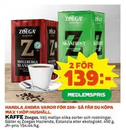 Coop Daglivs KAFFE erbjuda