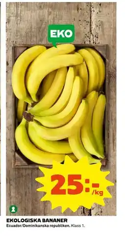 Coop Daglivs EKOLOGISKA BANANER erbjuda