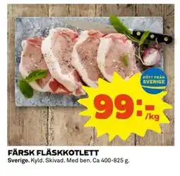 Coop Daglivs FÄRSK FLÄSKKOTLETT erbjuda