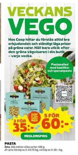 Coop Daglivs PASTA erbjuda