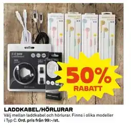 Coop Daglivs LADDKABEL/HÖRLURAR erbjuda
