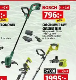 Bauhaus GRÄSTRIMMER EASY GRASSCUT 18-23 erbjuda
