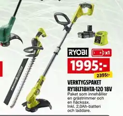 Bauhaus VERKTYGSPAKET RY18LT18HTA-120 18V erbjuda