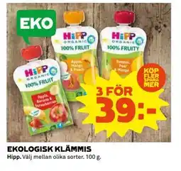 Coop Daglivs EKOLOGISK KLÄMMIS erbjuda
