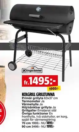Bauhaus KOLGRILL GRILLTUNNA erbjuda